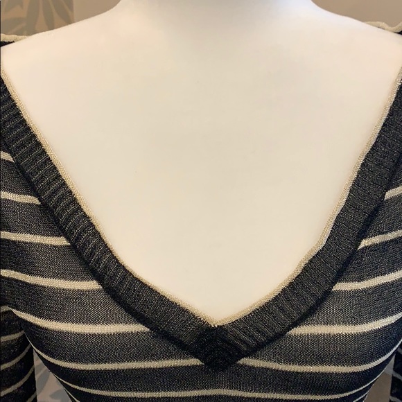 ZARA Sheer horizontal stripe blouse - Picture 2 of 6